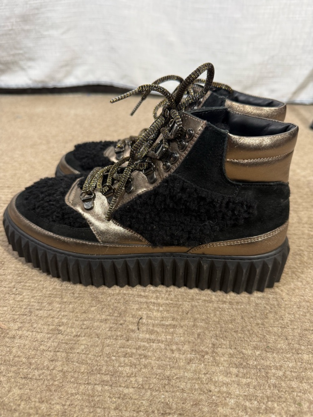 Voile Blanche Eva High-Top Platform Sneaker EU 39/ 8.5 - Picture 4 of 12